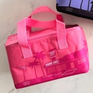 Trader Joe's Insulated Mini Cooler Bag Valentine's Pink NWT